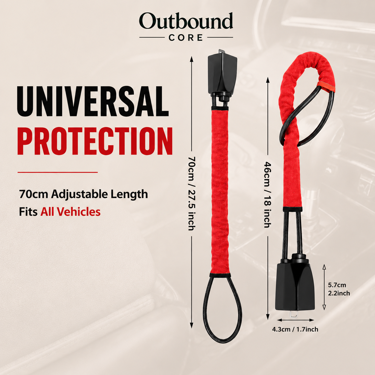 SteerLock Pro - Heavy-Duty Steering Wheel Lock