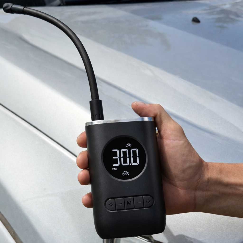 OC Roadside Air Pump – Portable Digital Tyre Inflator