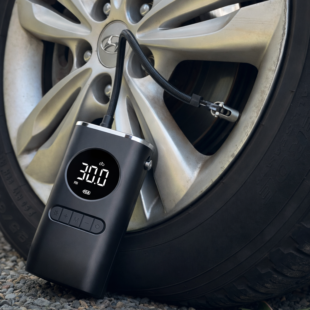 OC Roadside Air Pump – Portable Digital Tyre Inflator