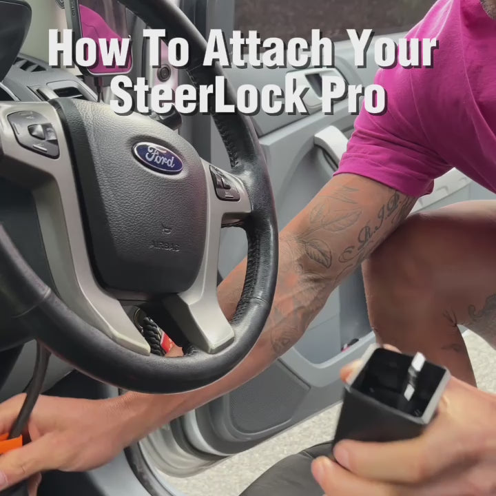 SteerLock Pro - Heavy-Duty Steering Wheel Lock